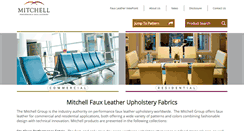 Desktop Screenshot of mitchellfauxleathers.com