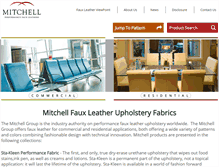 Tablet Screenshot of mitchellfauxleathers.com